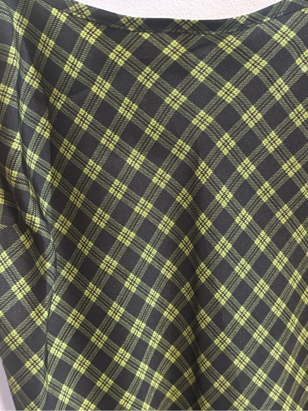 LEVIS Green Plaid Slip Dress - Picture 4 of 6